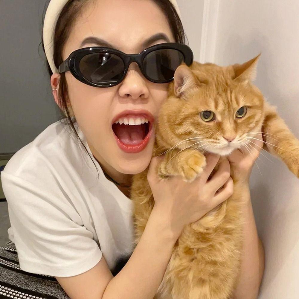 Needway   Wanita Kacamata Hitam Seaside Kacamata Elegan Keren Jennie Yang Sama Kacamata Bersepeda Hip Hop Kacamata Di Luar Kacamata Oval Frame Shades Sun Glasses