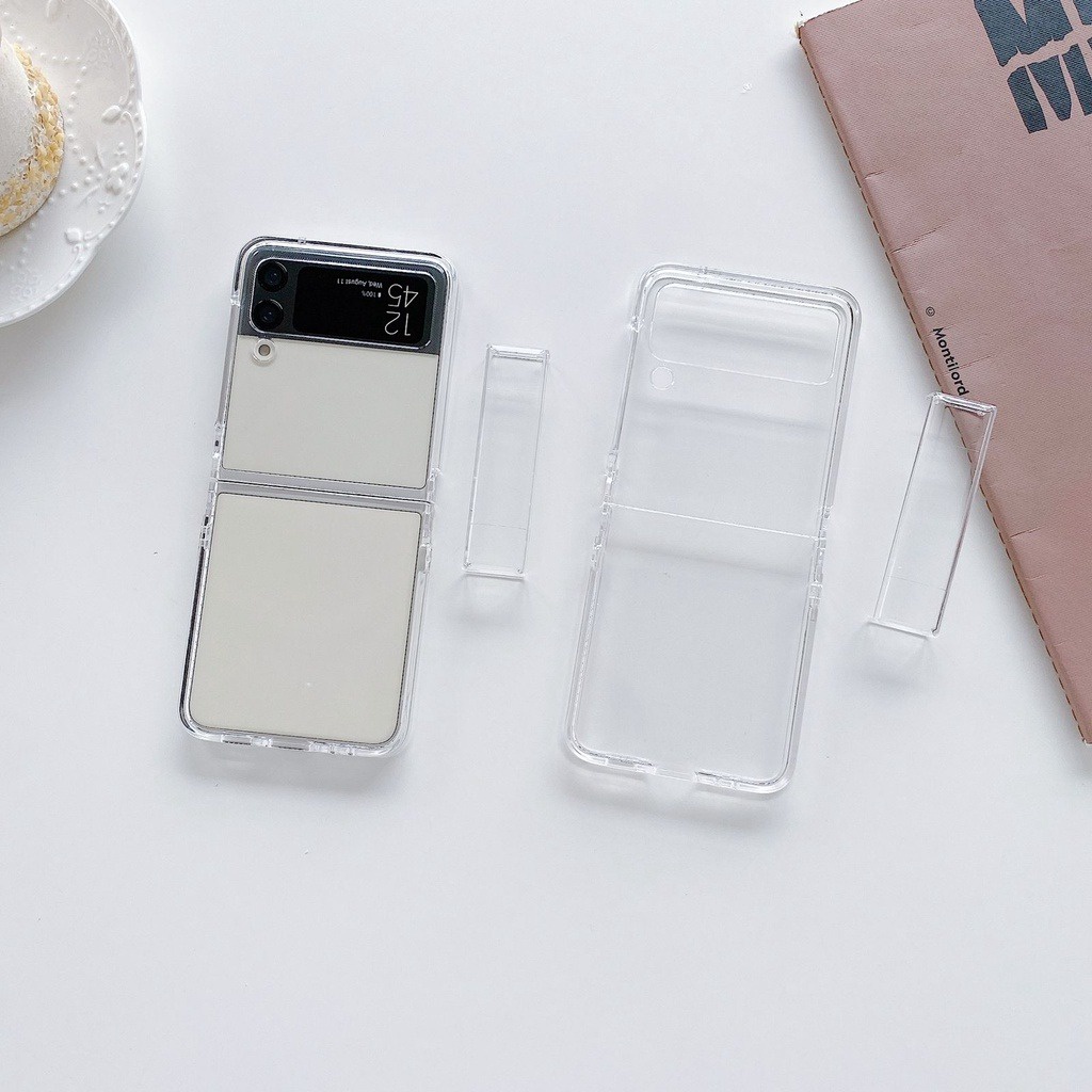 Case Bening Samsung Z Fold 3 Fold 4 Z Flip 3 Flip 4 Hard Case Bening Anti Kuning