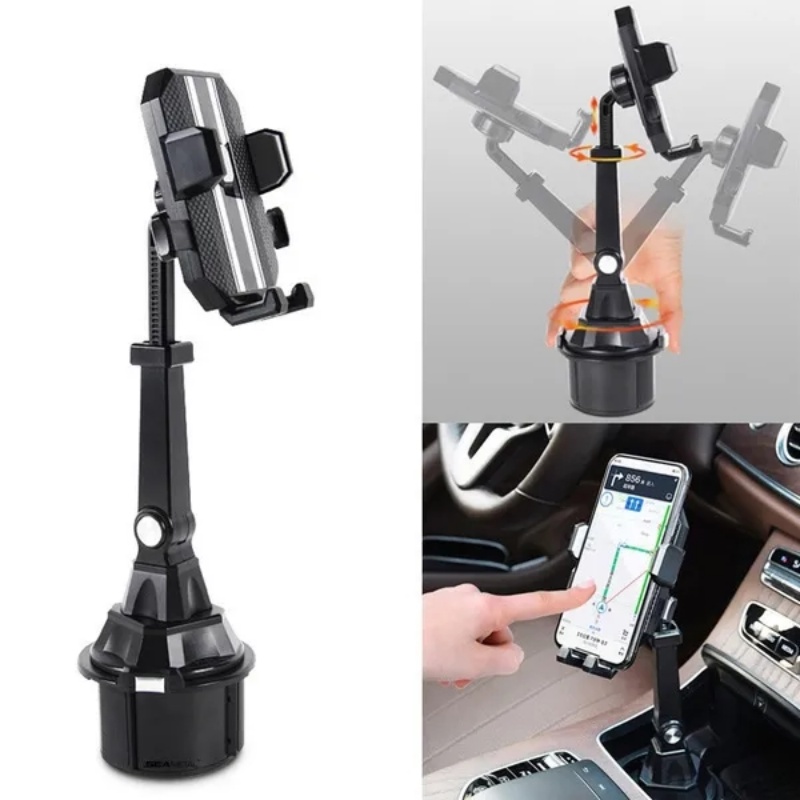 Universal Car Water Cup Slot Mount Retractable Holder Adjustable Cup Holder Phone Clip Aksesoris Interior Otomatis