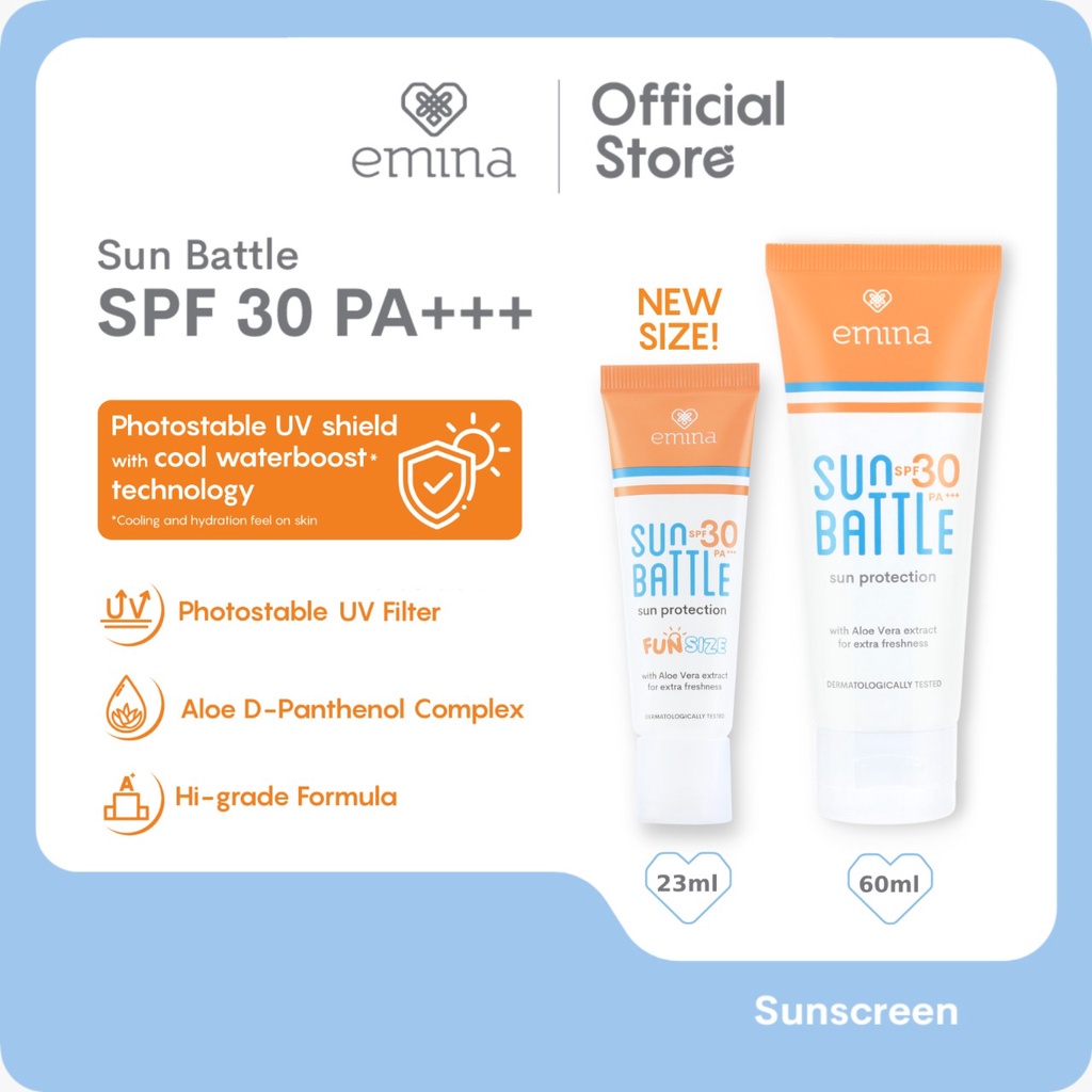Emina Sun Battle SPF 30 PA+++ | Sunscreen Emina