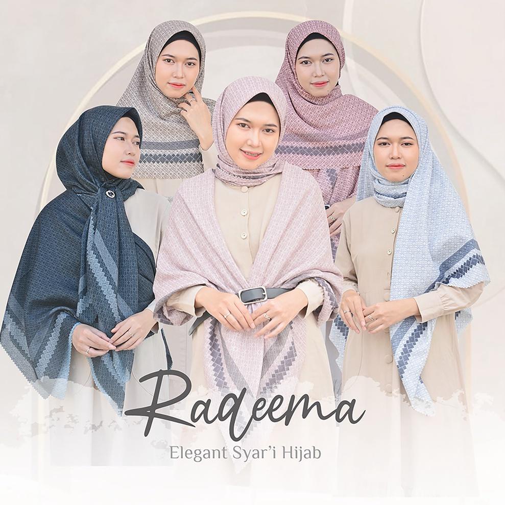 LANGSUNG KIRIM Hijab Jumbo | Kerudung Segi Empat Motif | Jilbab Syar'i Raqeema Series