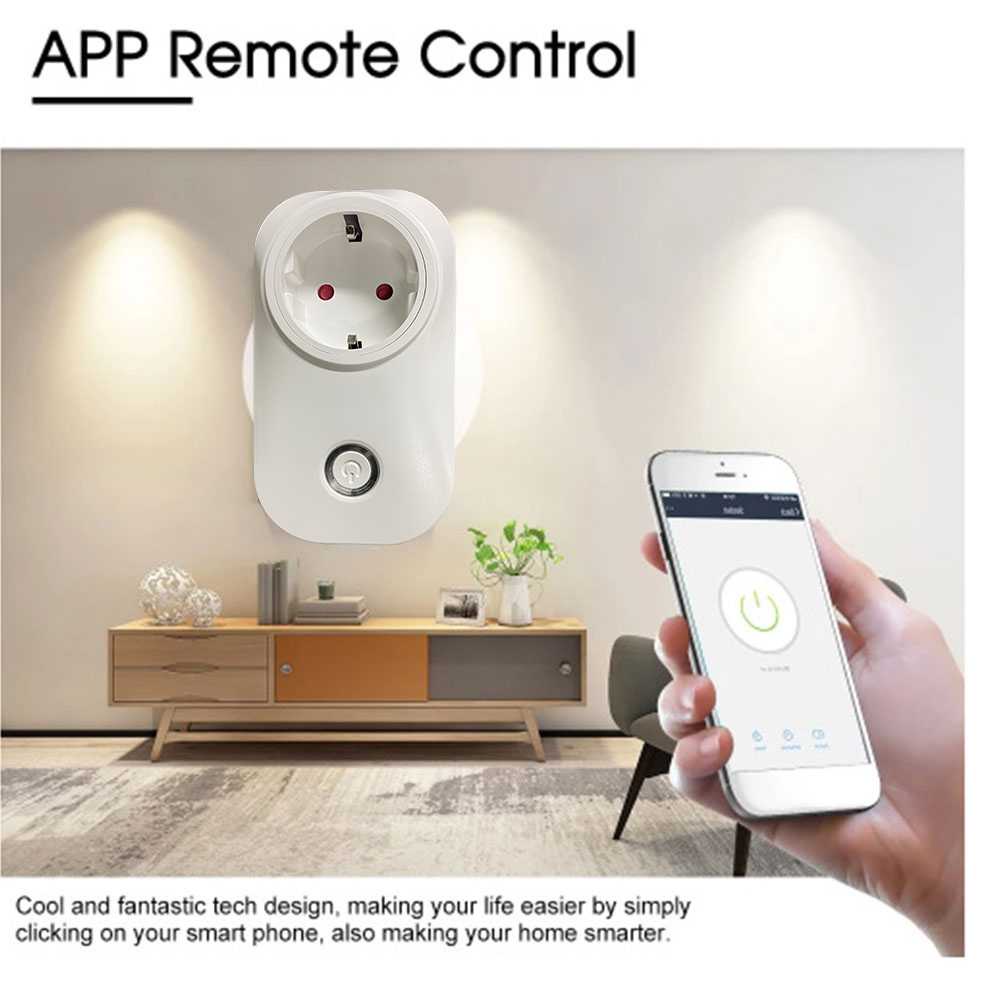 (BISA COD) FTIHSHP Maxcio Tuya Stop Kontak Smart Plug WiFi Wireless Remote EU - RMC001