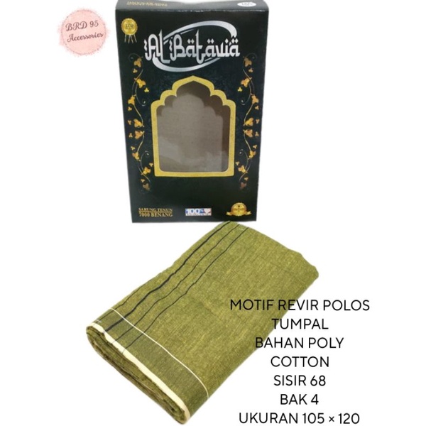 SARUNG TENUN DEWASA POLOS / AL BATAVIA POLOS WARNA RANDOM / MURAH
