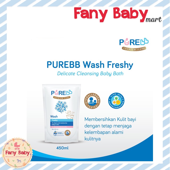 PURE BB FRESHY WASH REFILL 450ML