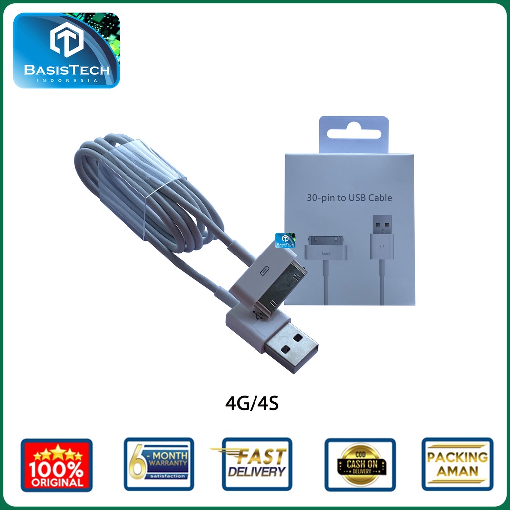 KABEL CASAN CHARGER lP4 4G 4S ORIGINAL QUALITY