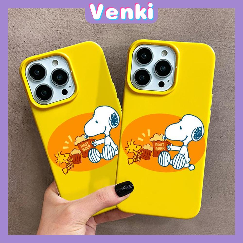 iPhone Case Soft TPU Glossy Yellow Candy Case Cute Cartoon Dog Camera Protection Shockproof For iPhone 14 13 12 11 Pro Max 7 8 Plus X XR