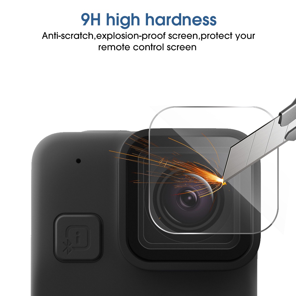 Tempered Glass Film Untuk GoPro Hero11 Film Pelindung Lensa Kamera 9H Kekerasan Mini Olahraga Pelindung Lensa Kamera Cakupan Penuh Anti Gores Aksesoris Kamera