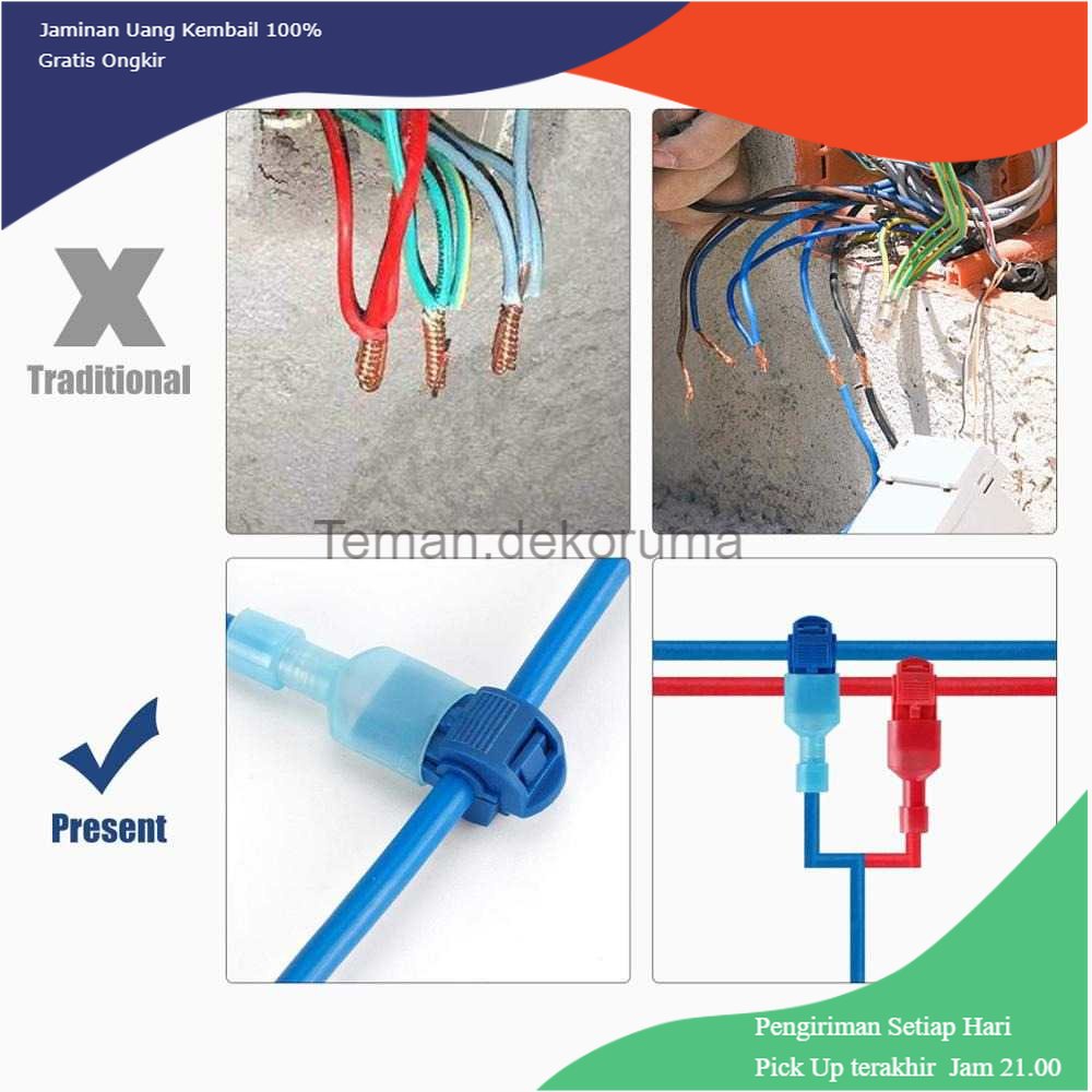 TD - LDG WHDZ T-Tap Wire Connector Quick Self-Stripping 120 PCS - SC7