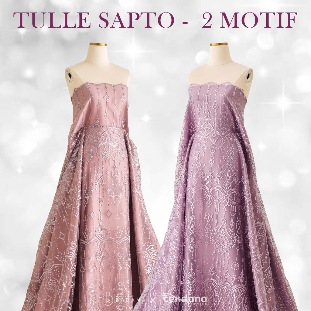 Kain Dress Gamis Kebaya Tile Paket Bridesmaid Motif Sapto