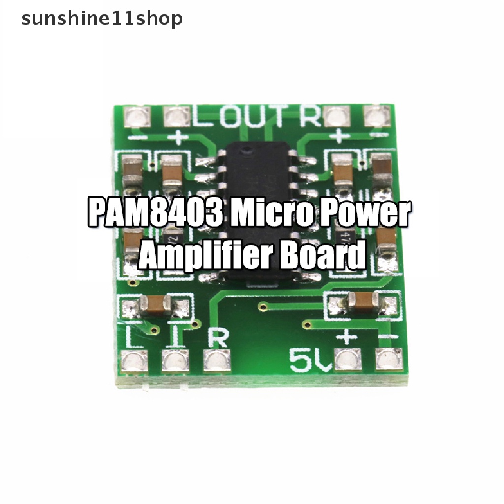 Sho 2.5-5V Miniture Papan Amplifier Audio Digital 2x3W PAM8403 Kelas D Speaker Modul USB Power Supply 2.5 Ke 5V N