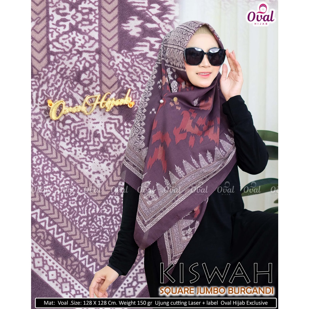 Kiswah Square Jumbo Motif Original Oval Hijab Square Motif Square Jumbo Segiempat Motif Segiempat Ju
