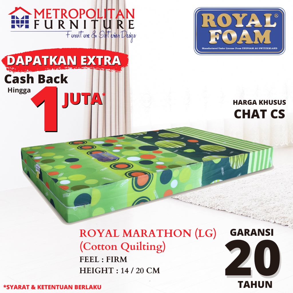 Kasur Busa Royal Foam (Royal LG Marathon) Tebal 15cm