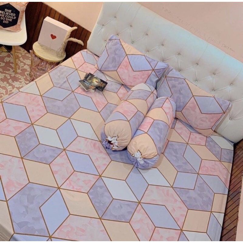 SPREI AESTHETIC KOREAN MARBLE PINK