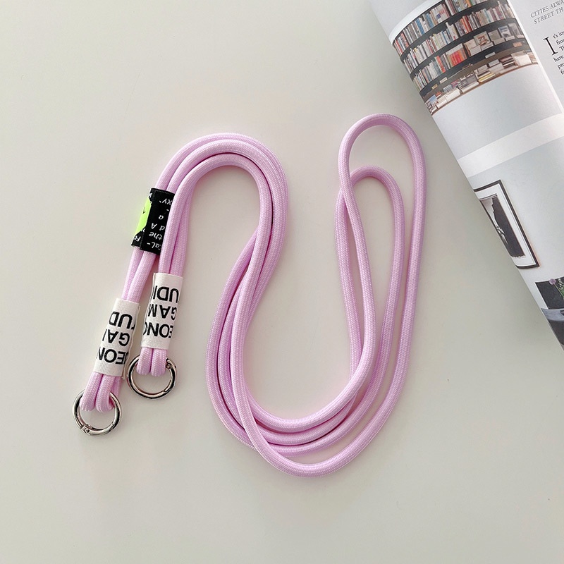 Ins 6warna Universal Crossbody Phone Lanyards Adjustable Mobile Phone Strap Lanyard Tali Leher Untuk Ponsel Tali Kabel Gantung AT0220