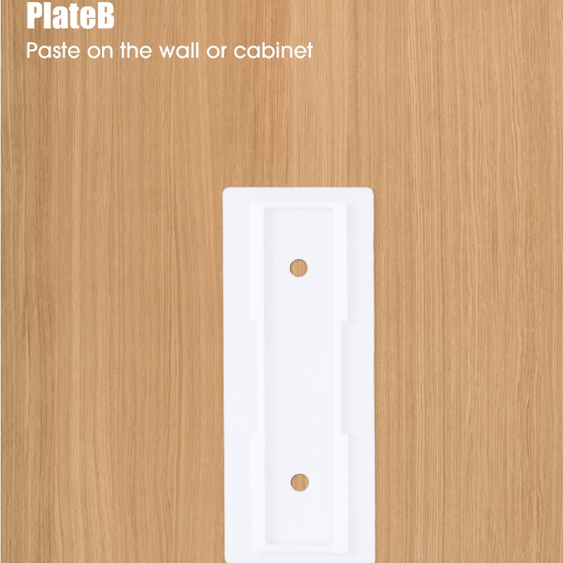 Putih Self-adhesive Wall Hooks Socket Storage Holder Stop Kontak Yang Dipasang Di Dinding Baris Fixer Kabel Kawat Rumah Organizer Mulus Power Strip Holder