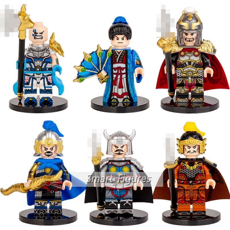 [New] Minifigures Three Kingdoms Heros Serbu Batalyon Tiger Knight Red Hare Mini Figure Mainan Anak Laki-Laki Hadiah Ulang Tahun