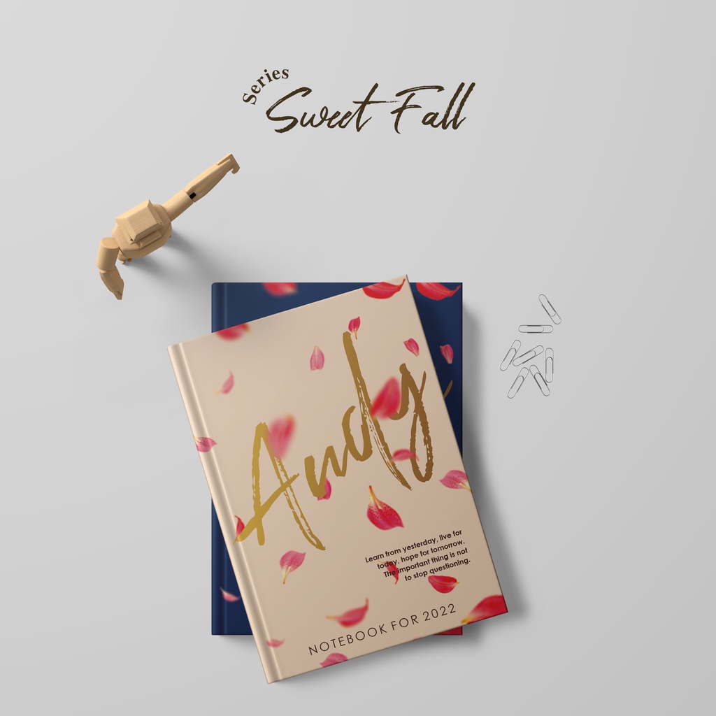 

[Sweet Fall Series] Notebook Custom Design 2024 Custom Design Foto Nama Quotes Warna Buku Catatan Notebook Hardcover Buku Catatan A5 A6 Planner Book Agenda Jurnal Book Personal Custom Design Book