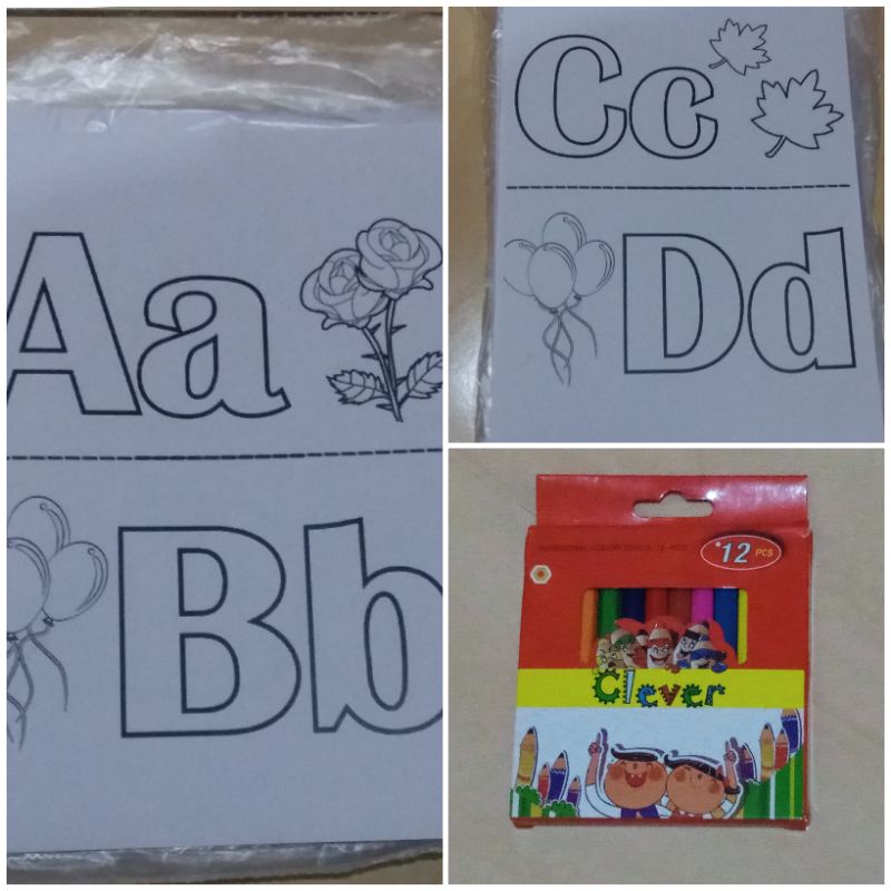 

Paket Mewarnai Alphabet + Pensil Warna 12 Warna