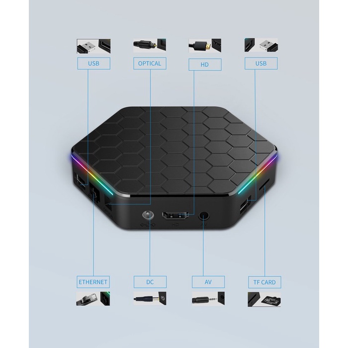 T95Z Plus 6K TV Box Android 12 Dual Wifi 6 HDR 10 Alwinner H618 STB Set Top Box