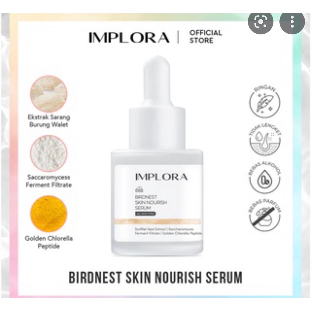 `ღ´ PHINKL `ღ´ ɪ ᴍ ᴘ ʟ ᴏ ʀ ᴀ  Implora face Serum wajah dual function retinol mencerahkan kulit mengecilkan pori jerawat