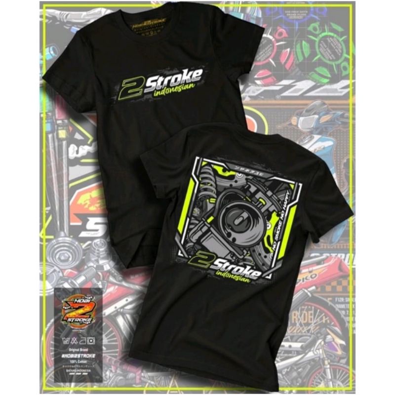 KAOS TWOSTROKE ENERGY FREE STICKER BISA COD