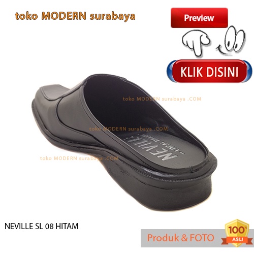 Sepatu Sandal pantofel Pria Slip On Casual NEVILLE SL 08