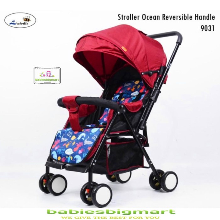 Stroller Labeille 9031 Bayi Ocean Stir Bolak Balik Extra Pad Ukuran XL