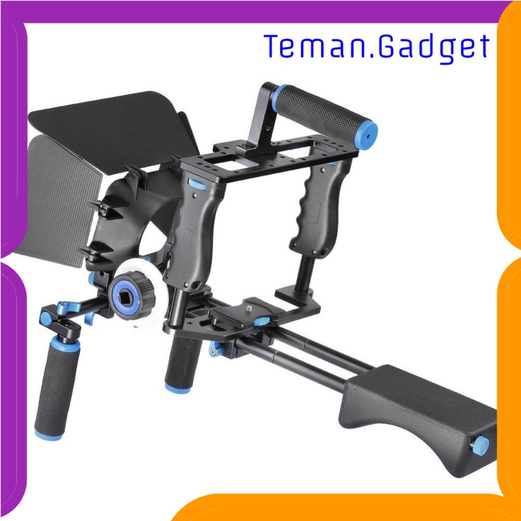 TG - KMR Rig Kamera DSLR 5 in 1 Stabilizer + Shoulder Support + Follow Focus - D221