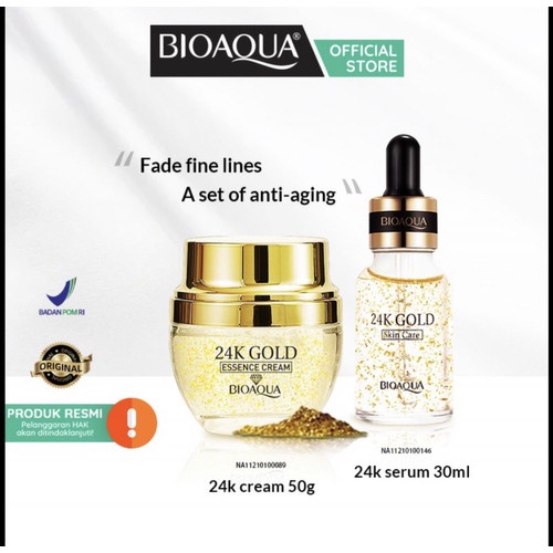 BIOAQUA PAKET 2IN1 SERUM DAN CREAM - BIOAQUA SERUM DAN ESSENCE CREAM