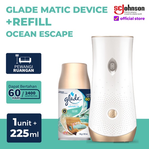 GLADE AUTO DEVICE+REFILL OCEAN ESCAPE