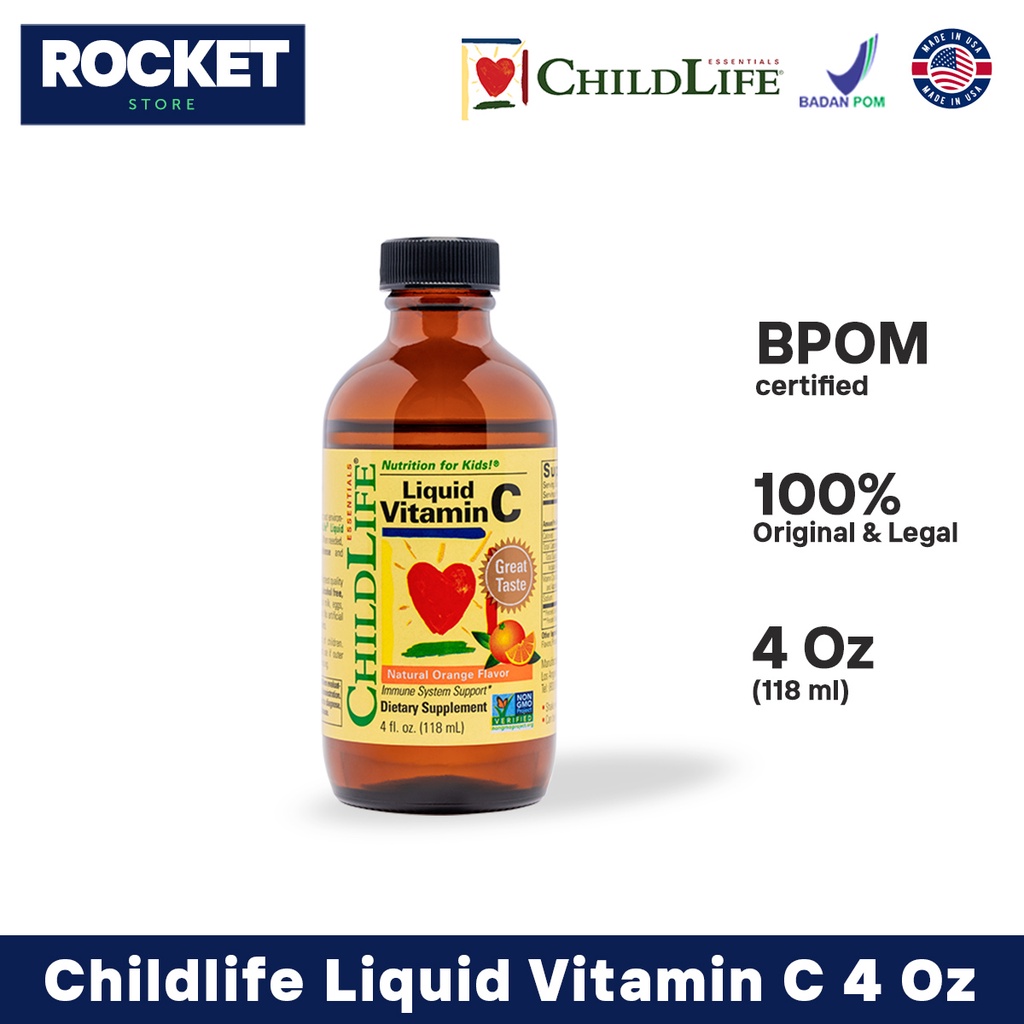 CHILDLIFE Liquid Vitamin C 4 Oz 118 ml - Vitamin Sirup Anak &amp; Bayi