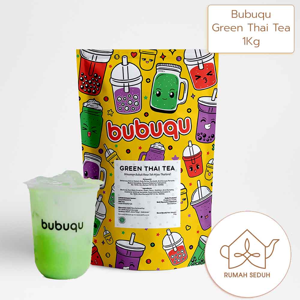 

1Kg Bubuqu Green Thai Tea - Teh Hijau Thailand Minuman Bubuk