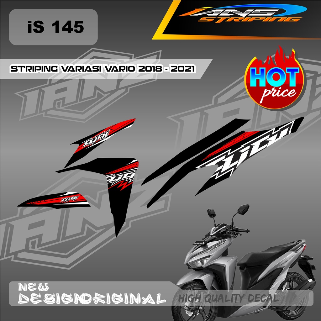 DECAL VARIO TECHNO LIST VARISASI / STIKER HONDA VARIO SEMI FULL / STIKER HONDA VARIO TECHNO DESAIN CLICKN/ STIKER KERETA VARIO TECHNO IS145