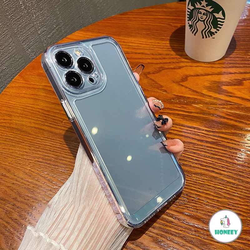 Casing Soft Case TPU Transparan Untuk IPhone 14 13 12 11 Pro Max X XR 8 7 Plus 7 8 SE Xs Max 14 Pro Max