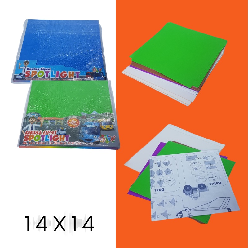 

KERTAS LIPAT ORIGAMI SATU PACK ISI 50 LEMBAR 14X14 CM