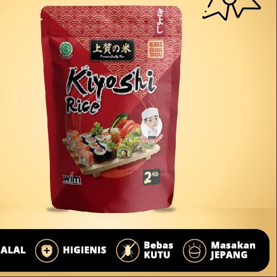 

✩ Beras Jepang Kiyoshi 2kg- HALAL-Lengket Cocok untuk Sushi ✴