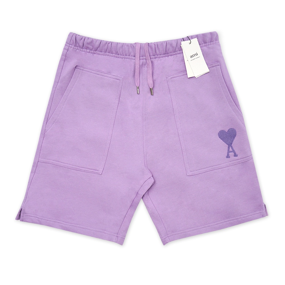 4M1 de Coeur Solid Heart Logo Shorts Purple