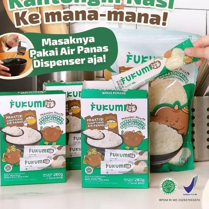 

➽ Fukumi Beras Porang 1 Box Isi 7 Sachet Murah ✯