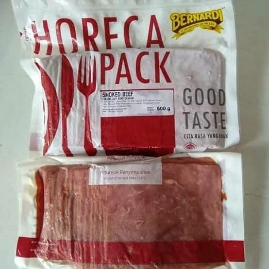 

Bernardi Smoked Beef Block 500gr (bentuk kotak)