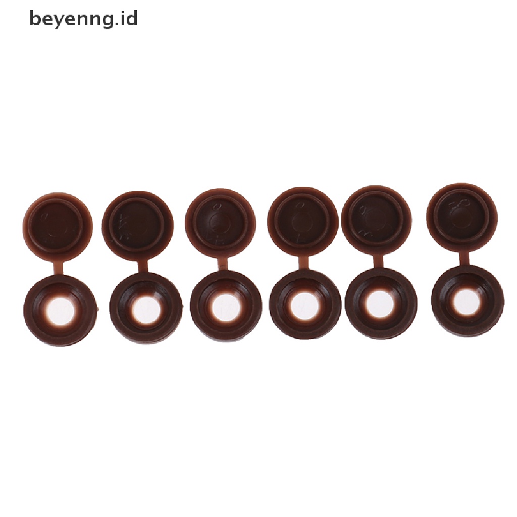Beyen 50Pc Tombol Tutup Lipat Sekrup Bahan Plastik Berengsel Untuk Cover Hias Furniture Mobil ID
