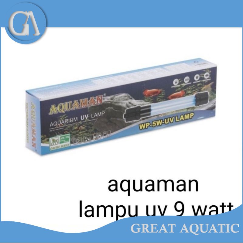 lampu celup uv 9 WATT kolam aquarium UV AQUAMAN 9 WATT