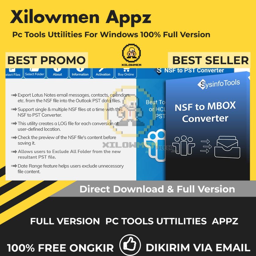 [Full Version] SysInfoTools NSF to MBOX Converter Pro PC Tools Software Utilities Lifetime Win OS