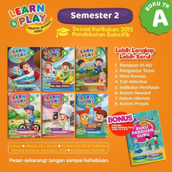 Flash Sale Learn & Play : Buku Tematik Tk A&B - Ziyad Termurah