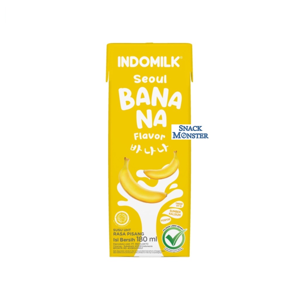 

Susu Indomilk UHT Seoul Banana - Netto 180 ml