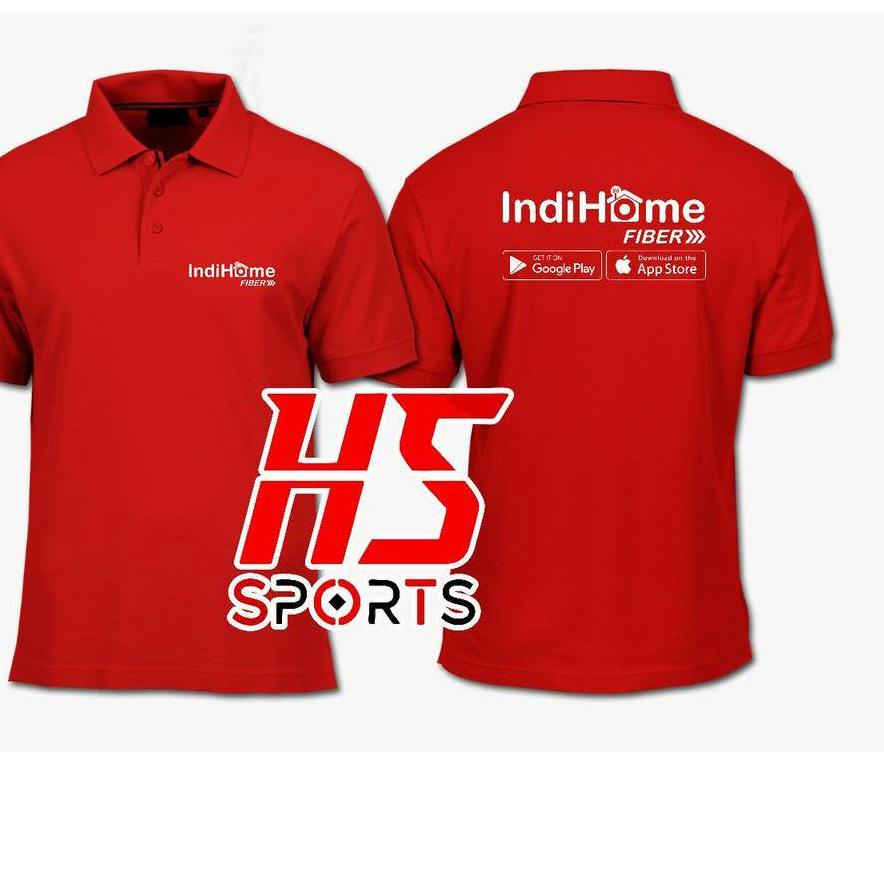 ➤ BAJU Polo Shirt Kaos Polo Indihome Fiber Telkom - Polo My Indihome fiber ✦