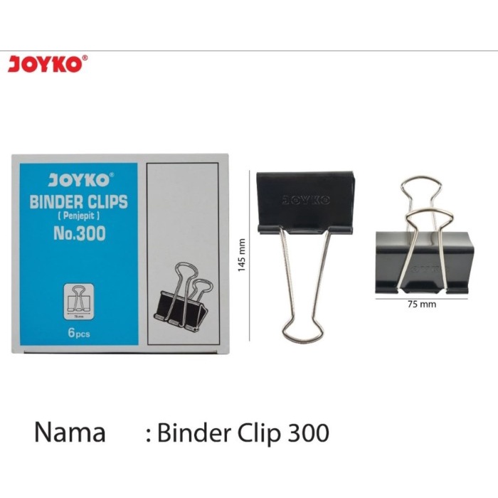 

Terlaris Binder Clips 300/Klip Kertas/Penjepit Kertas/Klip Hitam/Jepitan Kertas