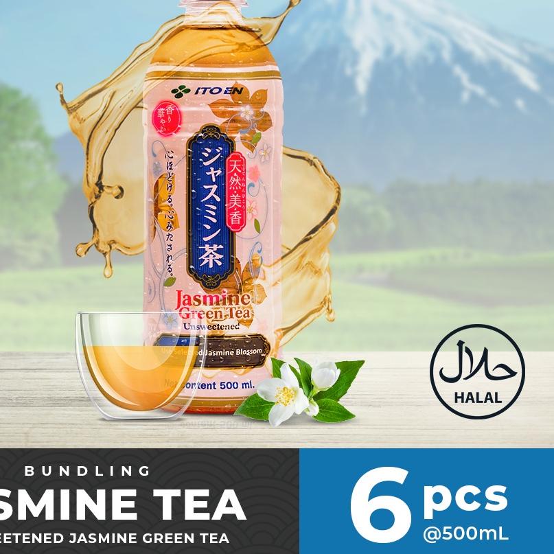 

➤ ITO EN Unsweetened Jasmine Tea 500 ml @6 pcs - Teh Melati Bebas Gula ✽
