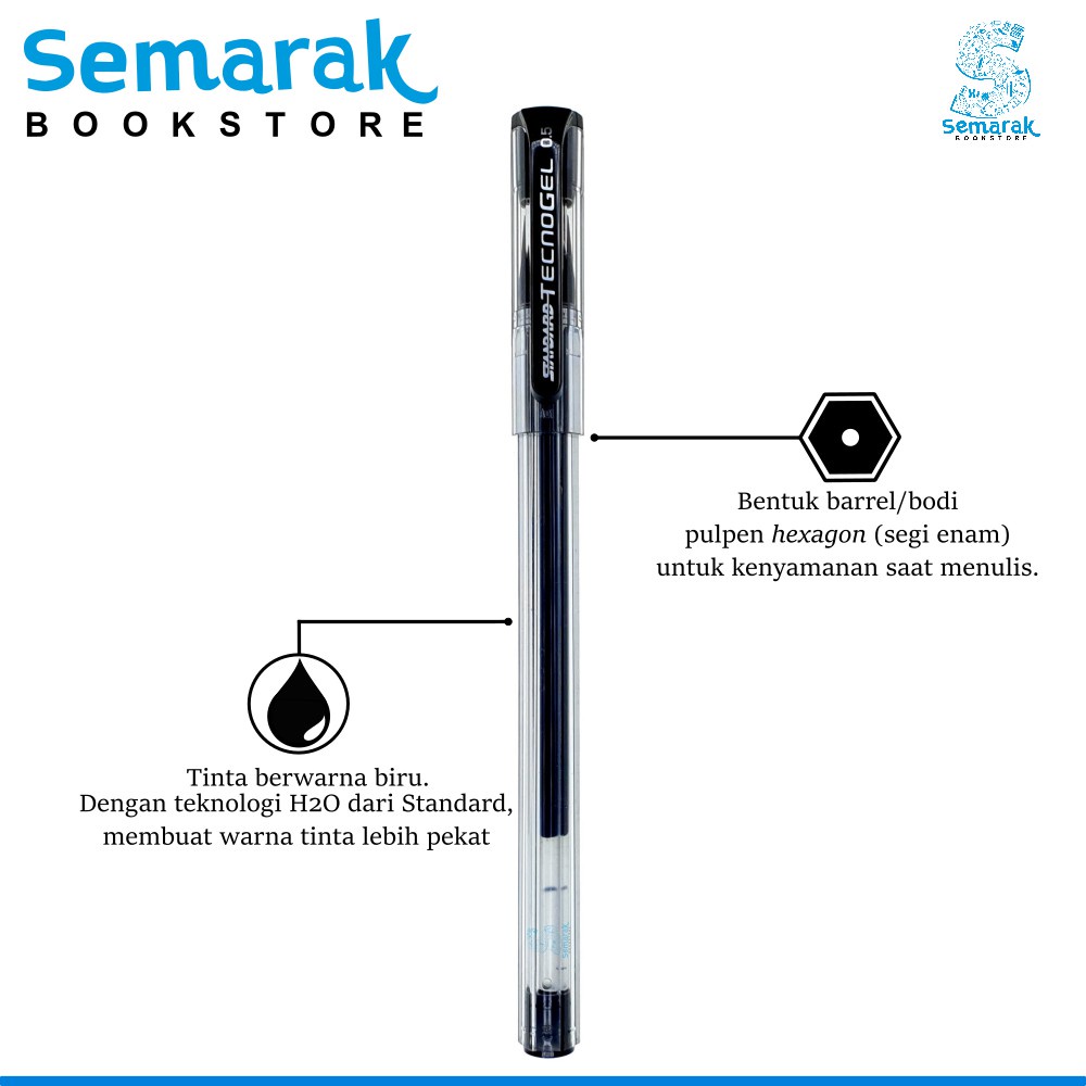 

Terlaris ✨ -Standard Tecnogel Ballpoint H2O Gel Needle Tip 0.5 - Hitam [1 Pack / 12 Pcs]- 2.2.23