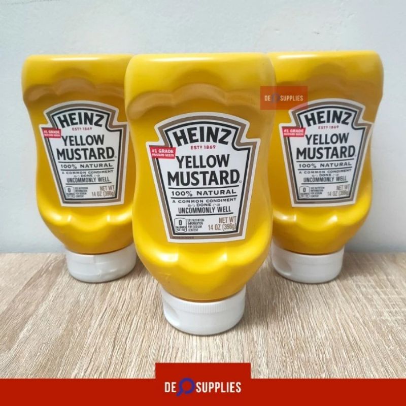 

Heinz Yellow Mustard 396gr - Saus Mustard Classic Squeeze 14oz USA