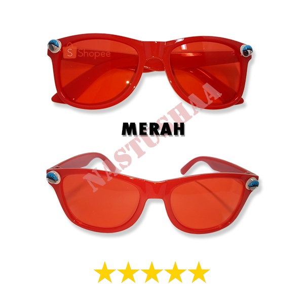 Kacamata Anak Fashion Lensa Warna Anti UV Kacamata Hitam Anak Bingkai Kotak Variasi Mata Unisex Sunglasses Kids NOCASE